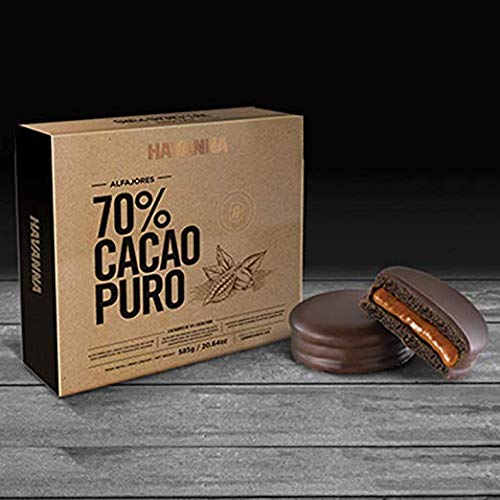 Alfajor Havanna 70 Cacao Relleno Con Mucho Dulce De Leche Cubiertos