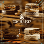 Combo 4 Alfajores Cachafaz x6un (Total 24un) (negro, blanco, mousse, maicena) (1.5kg) - Imagen 2