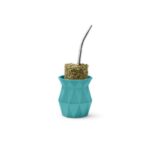 Mate Facetado color Turqueza + Bombilla incluida - Imagen 2