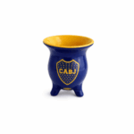 Mate Boca Juniors 3 Patas Ceramica - Imagen 3