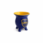 Mate Boca Juniors 3 Patas Ceramica - Imagen 2