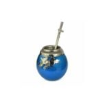 Mate MALVINAS 100% Artesanal + Bombilla de Acero Inoxidable