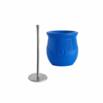 Mate Urbano Plastico LISO + Bombilla incluida, Color AZUL - Imagen 2