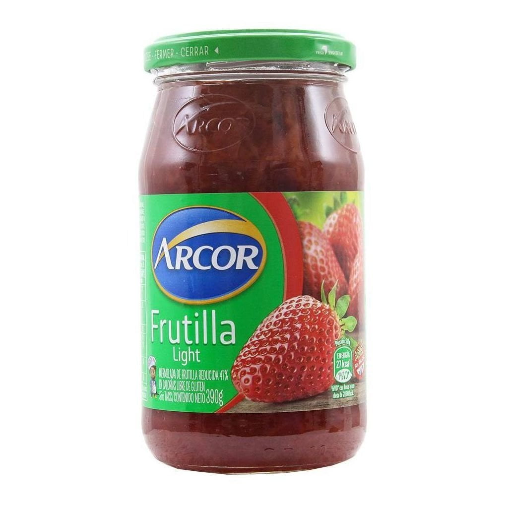 Mermelada FRUTILLA ARCOR LIGHT Frasco 390 Gr Sin Tacc - El Gaucho Store