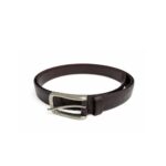 Cinturon Belt Cuero Color Marron Oscuro Genuino 100% Artesanal, Modelo 4