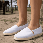 Alpargatas suela GOMA, Color BLANCA Premium PAMPERO - Imagen 2