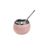 Mate Criollo Ceramica con Bombilla en Caja de Regalo, Color Rosa - Imagen 2