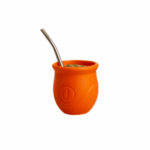 Mate Urbano Plastico + Bombilla incluida, Color NARANJA