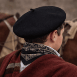 Boina Vasca De Pana vuelo 30cm Gaucho Niños COLOR NEGRO - Imagen 2