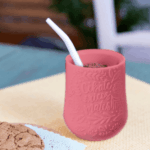 Mate 3D Flores FUCSIA + Bombilla de regalo - Imagen 2