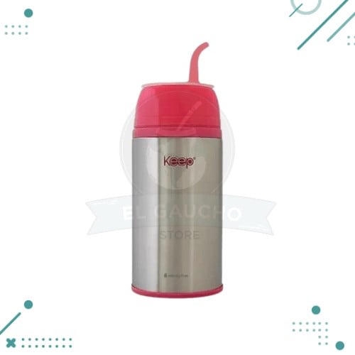 Diseño sin título (86) Termo Mate Listo Autocebante Keep 400 Ml Acero Inoxidable (Fucsia) - Imagen 1