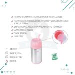 Termo Mate Listo Autocebante Keep 400 Ml Acero Inoxidable (Fucsia) - Imagen 3