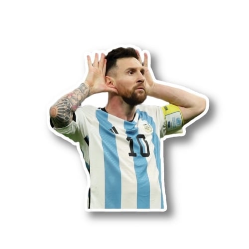 block dubai (39) Sticker Messi – Festejo Topo Gigio - Imagen 1