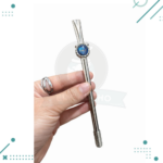 Bombilla acero inoxidable filtro resorte y brillos BOCA (16cm aprox,)