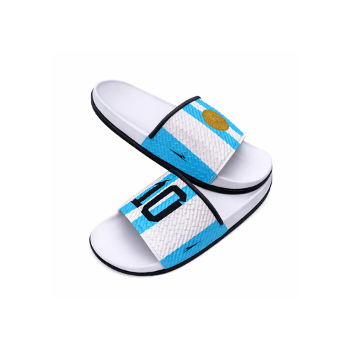 Diseño sin título - 2026-02-06T183330.729 Bagunza Ojotas Chancletas Sandalias Modelo ARG10 Selección Argentina, Color Celeste y Blanco - Imagen 1