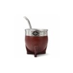 Mate Imperial Calabaza Con Guarda De Acero Inoxidable + Bombilla de Regalo, Color MARRON - Imagen 4
