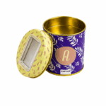 Lata Yerbera-Azucarera Marwal - Tonos Rosa, Beige, Violeta y Blanco - Imagen 4