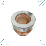 Mate Hornero Imperial LISO alpaca Interior Algarrobo (10x9cm aprox.) - Imagen 4