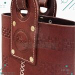 Media Canasta Matera 100% Cuero Color Marron - Imagen 4