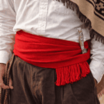 Faja Gaucho - Cinto Liso, Color Rojo N°12 (Aprox 3mts) - Imagen 2