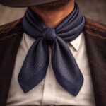 Pañuelo Fratello para Cuello, Azul Y Marrón - Imagen 2