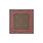 Pañuelo Fratello para Cuello, Diseño Caballos Color Marron