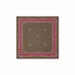 Pañuelo Fratello para Cuello, Diseño Caballos Color Marron