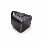 Canasta Matera Premium Uruguaya 100% Cuero Primera Calidad, Color Negro con Diseño - Imagen 5