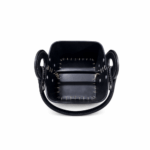 Canasta Matera Premium Uruguaya 100% Cuero Primera Calidad, Color Negro con Diseño - Imagen 3