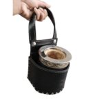 Porta Mate, Cuero Color Negro - Imagen 6