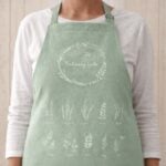 Delantal Tusor Estampado Hierbas VERDE - 76x56cm - Imagen 2
