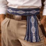 Faja Gaucho - Cinto N°12 Color Negro/Azul (Aprox 3mts) - Imagen 2