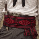 Faja Gaucho - Cinto N°12, Negro y Rojo (Aprox 3mts) - Imagen 2