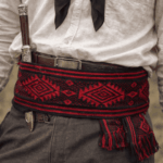 Faja Gaucho - Cinto N°12, Negro y Rojo (Aprox 3mts) - Imagen 2