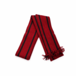 Faja Gaucho - Cinto N°12,  Rojo y Negro Diseño Lineas (Aprox 3mts)