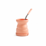 Mate Click, Termico Con Tapa Y Bombilla SALMON - Imagen 2