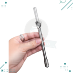 Bombilla Acero Inoxidable, Punta Resorte RIVER PLATE (16cm aprox.)