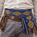 Faja Gaucho - Cinto N°12 Azul y Amarillo (Aprox 3mts) - Imagen 2