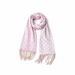 Bufanda De Hilo - Guarda Pampa Reversible, Color ROSA. (aprox 1.5mts)