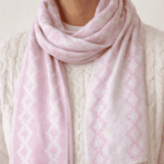 Bufanda De Hilo - Guarda Pampa Reversible, Color ROSA. (aprox 1.5mts) - Imagen 2