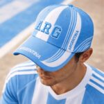 Gorra Argentina Retro, Blanca y Celeste - Imagen 2