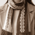 Bufanda De Hilo - Guarda Pampa Reversible, Color Marrón. (MODELO 3) (aprox 1.5mts) - Imagen 2