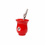 Mate sabio plastico + bombilla River (rojo) - Imagen 4