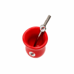 Mate sabio plastico + bombilla River (rojo) - Imagen 2