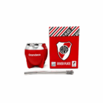 Mate Pampa Copa/bocón River Plate + bombilla de regalo - Imagen 2