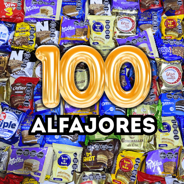 Caja Sorpresa, Combo x100 ALFAJORES (surtidos)