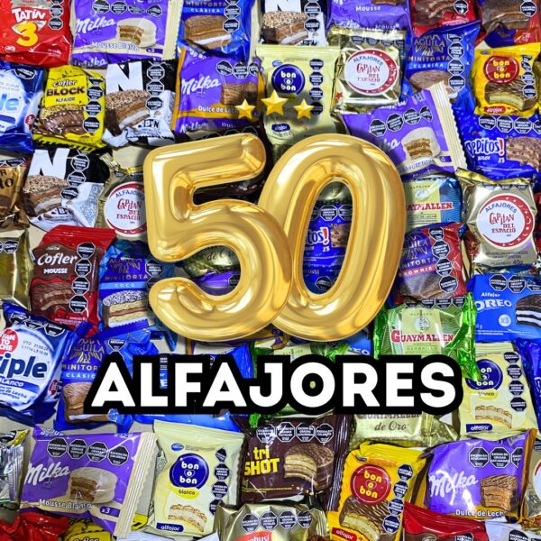 Caja Sorpresa, Combo x50 ALFAJORES (surtidos)