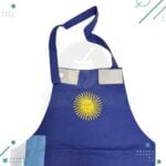 Delantal De Cocina/parrilla Argentina Azul Marino + Repasador Franjas Cortas Diseño Argentina - Imagen 5