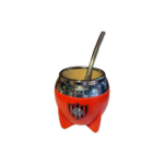 Mate Pampa Copa/bocón San Lorenzo + bombilla - Imagen 4