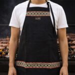 Delantal Asador Parrillero, Diseño Guarda Pampa, Color Negro - Imagen 2